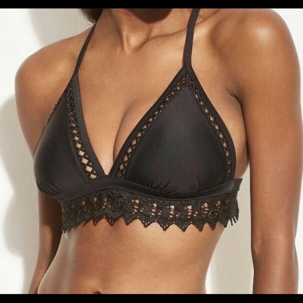 Xhilaration Bathing Suit Top Black Small